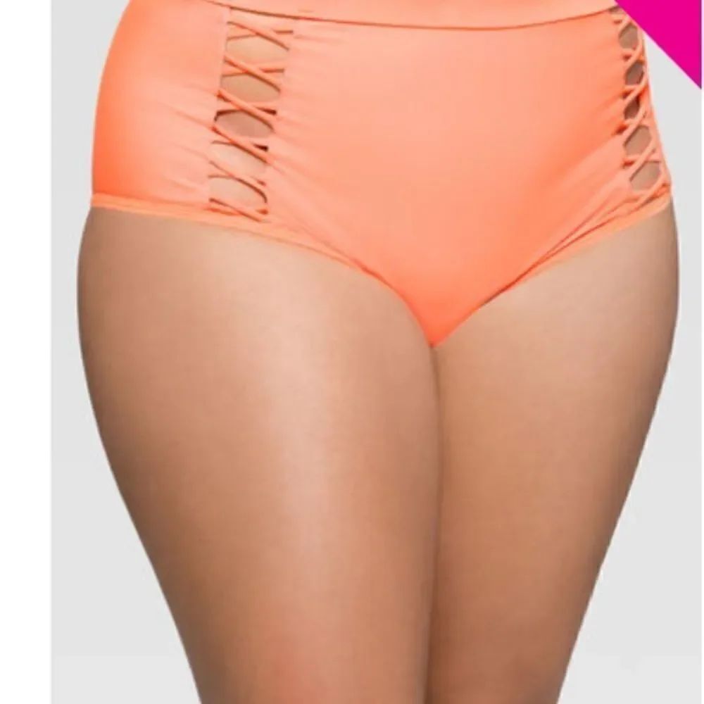 NWT Ashley Stewart CRISS CROSS HIGH WAIST BIKINI Sz 20